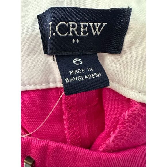 J Crew women’s hot pink 3-1/2” short pocket size 6 NWT #36-1833 - Picture 3 of 5
